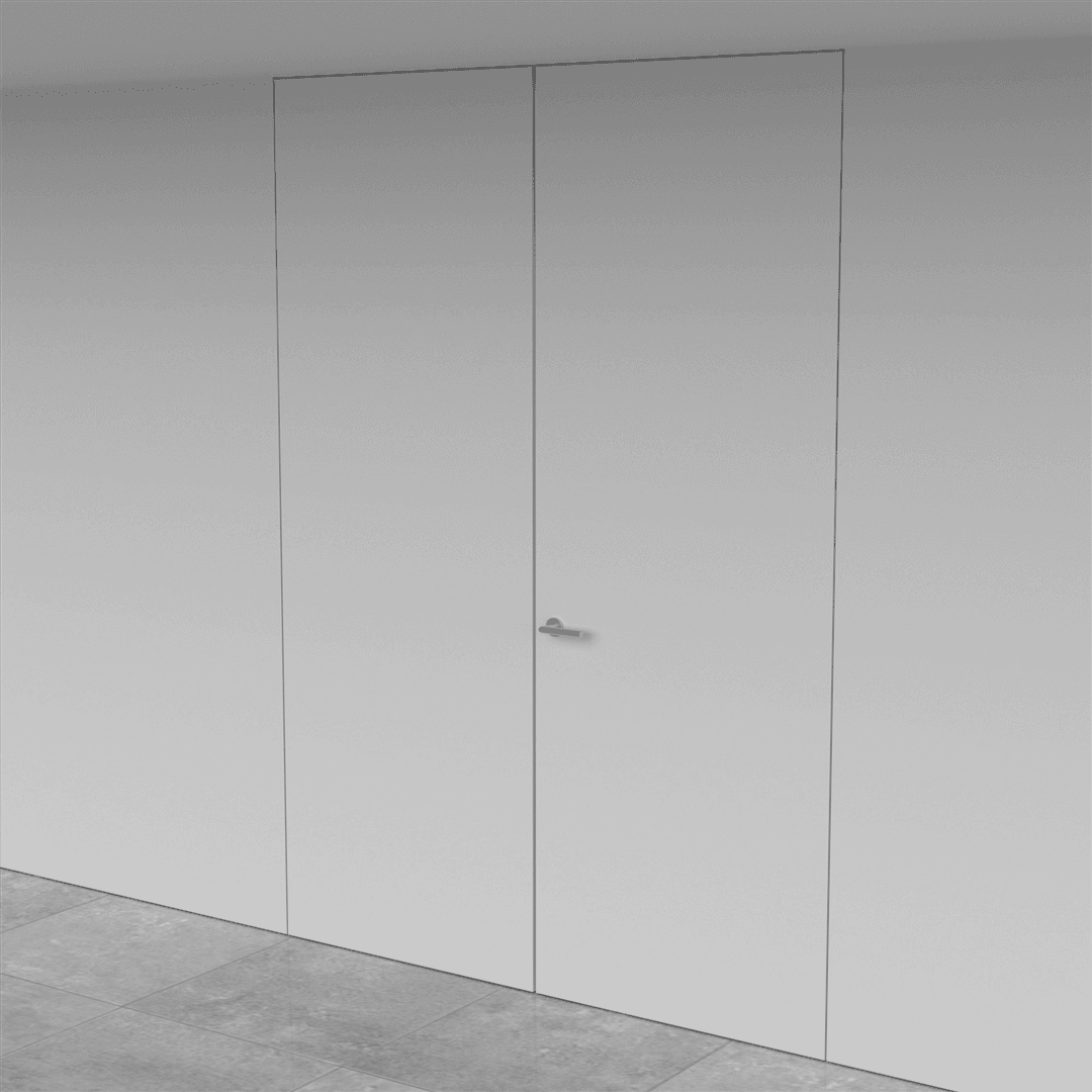 double frameless jib doors full ceiling height