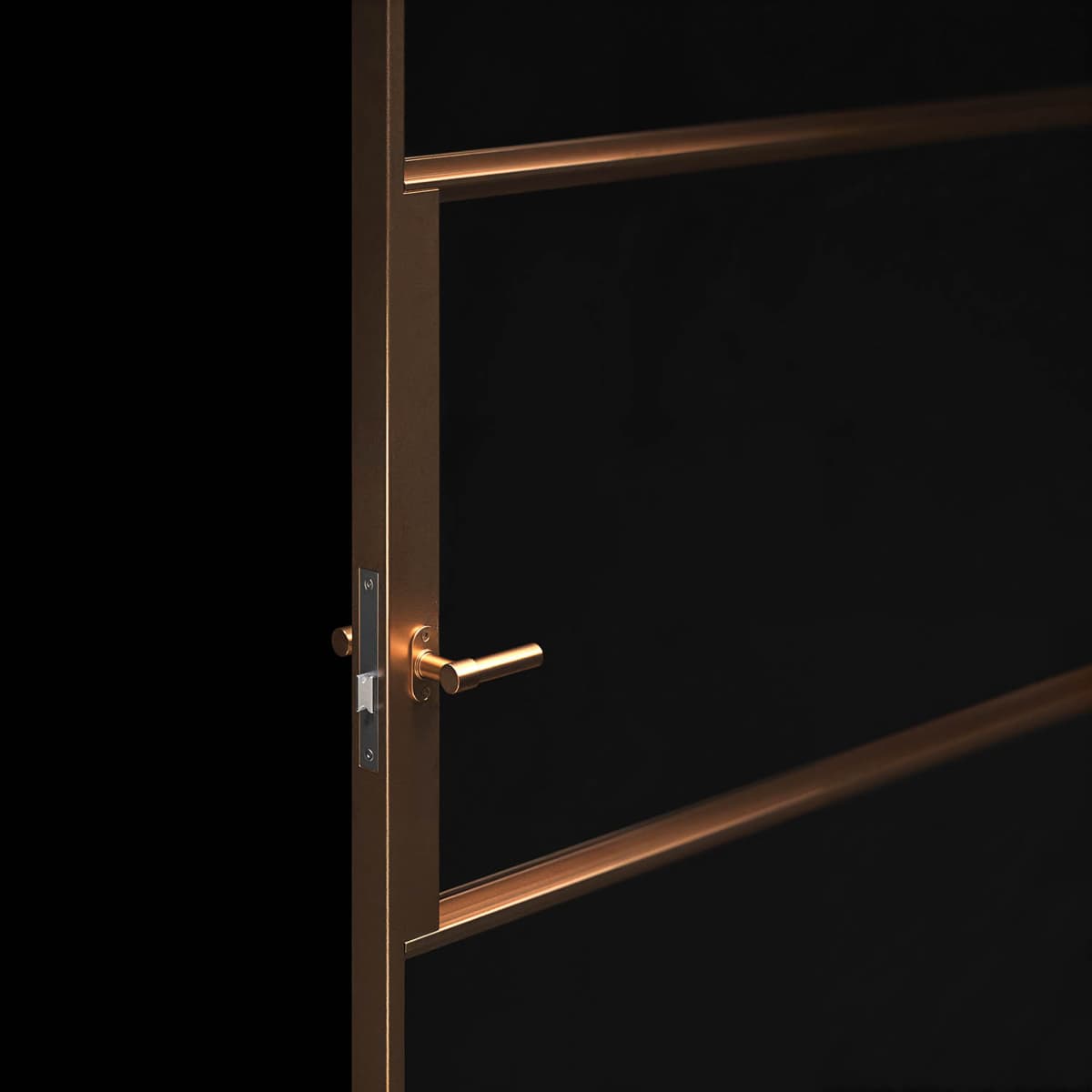 G5XL Piet Handle - a lever handle suitable for fire-rated internal steel glazed doors