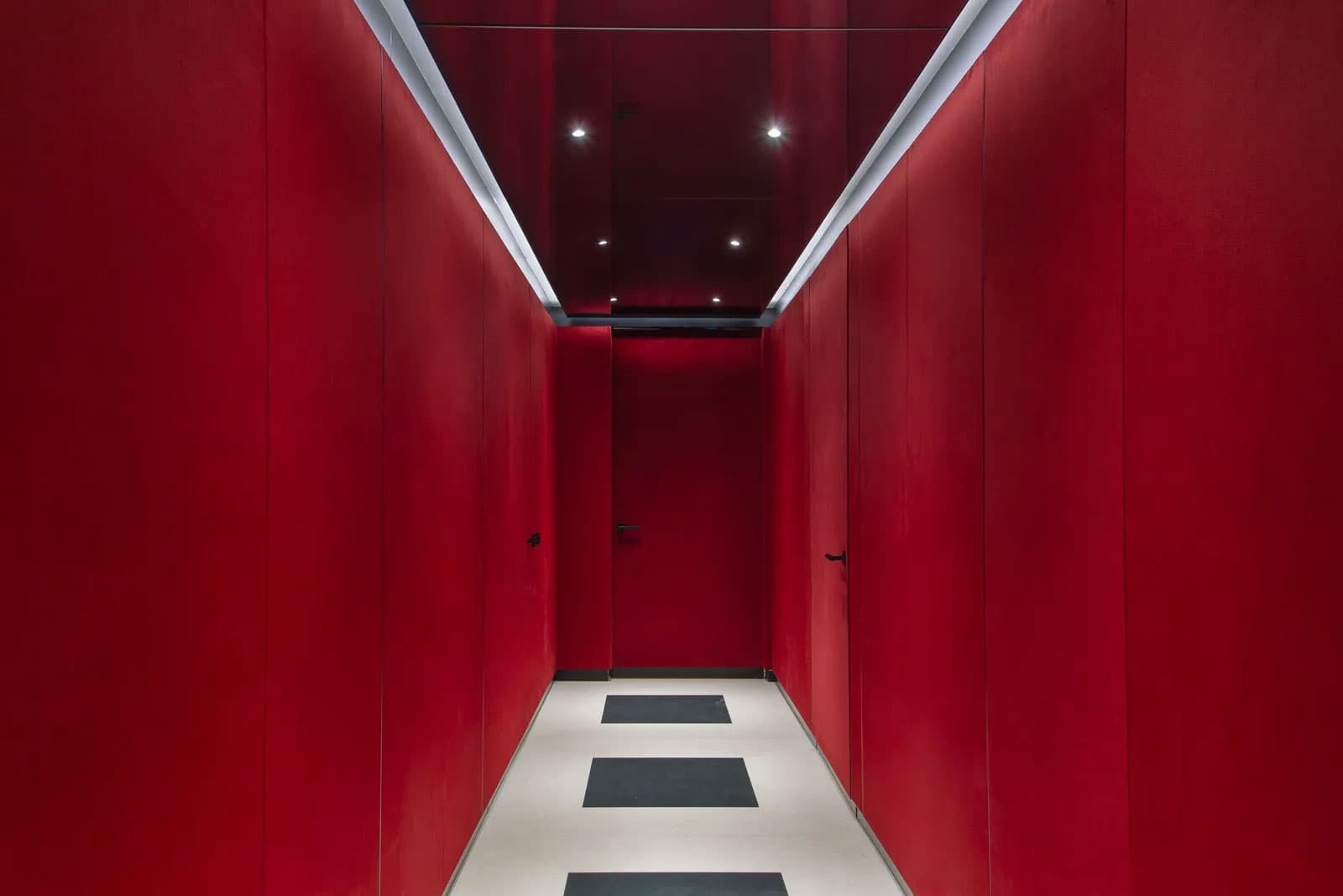 Valentino store refurb in Sloane Street features flush concealed doors by Envo