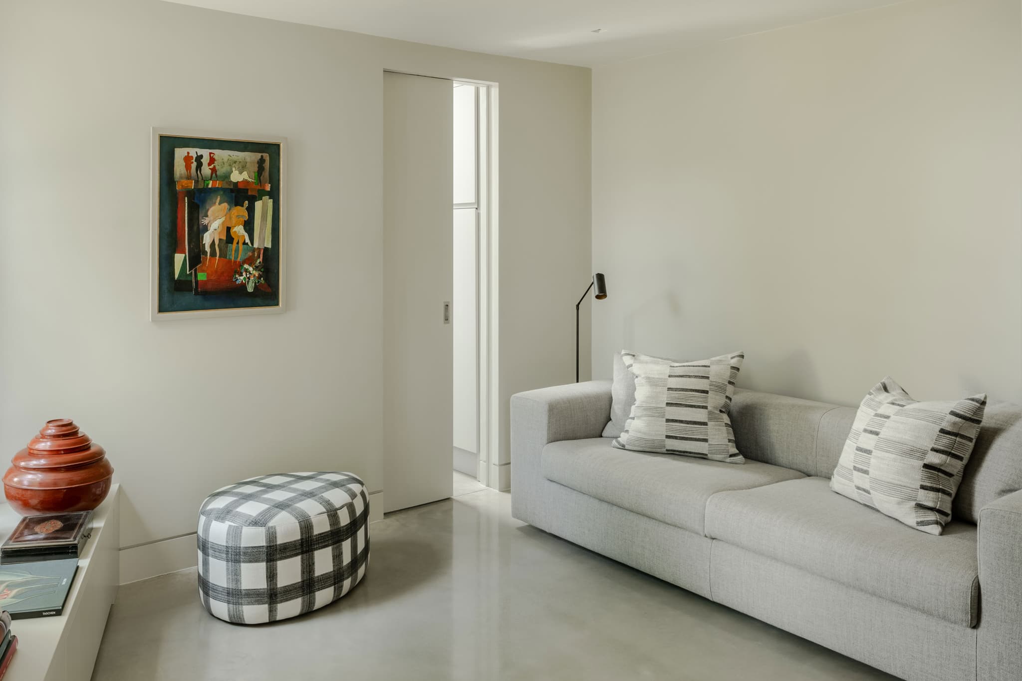 Envo Slide fire resistant pocket door in a minimal interior by Or Studio