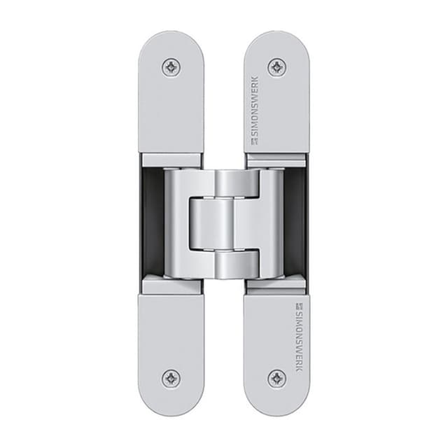 A 3D adjustable, concealed hinge for doors up to 80kg