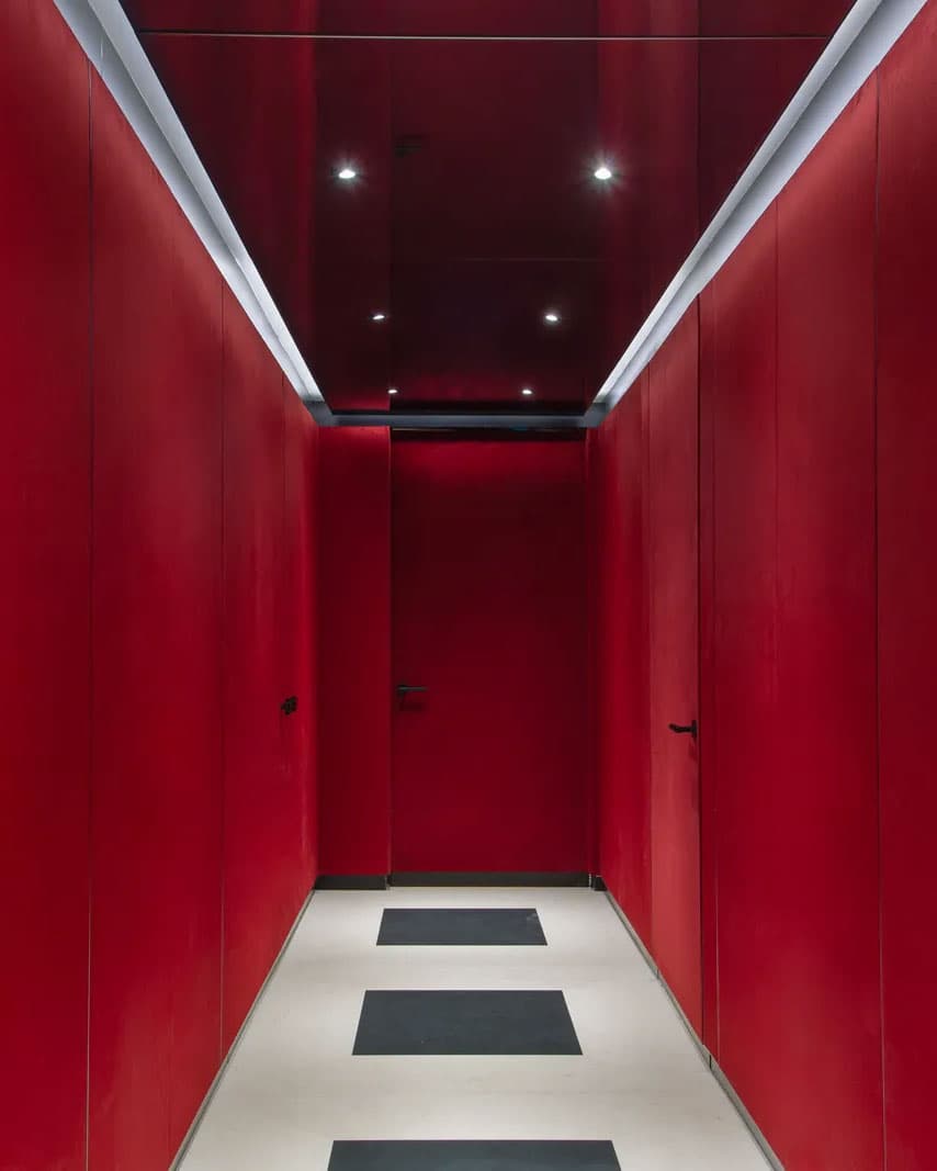 Valentino store refurb in Sloane Street features flush concealed doors by Envo