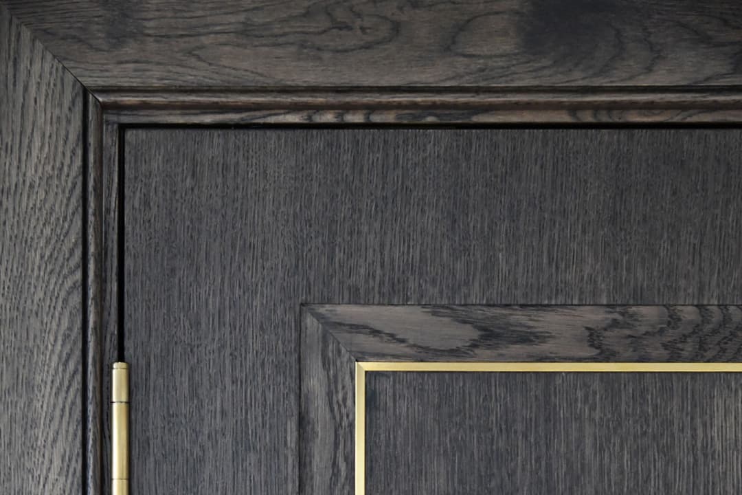 timber fire-rated bespoke doors in a variety of wood veneers and paint colours